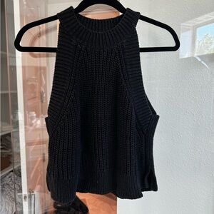 Aritzia knit halter black
